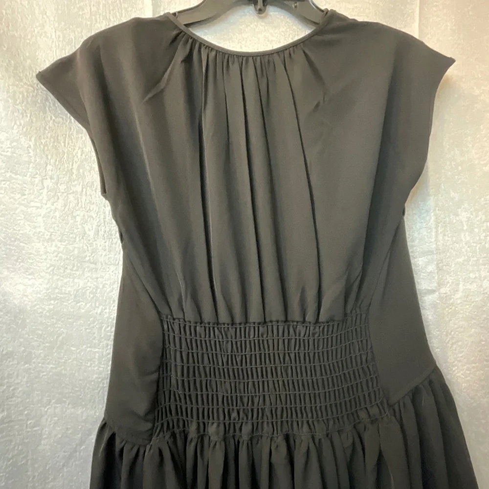 Max Studio London Black Maxi Dress with Cap Sleeves Women’s Medium - Picture 3 of 5